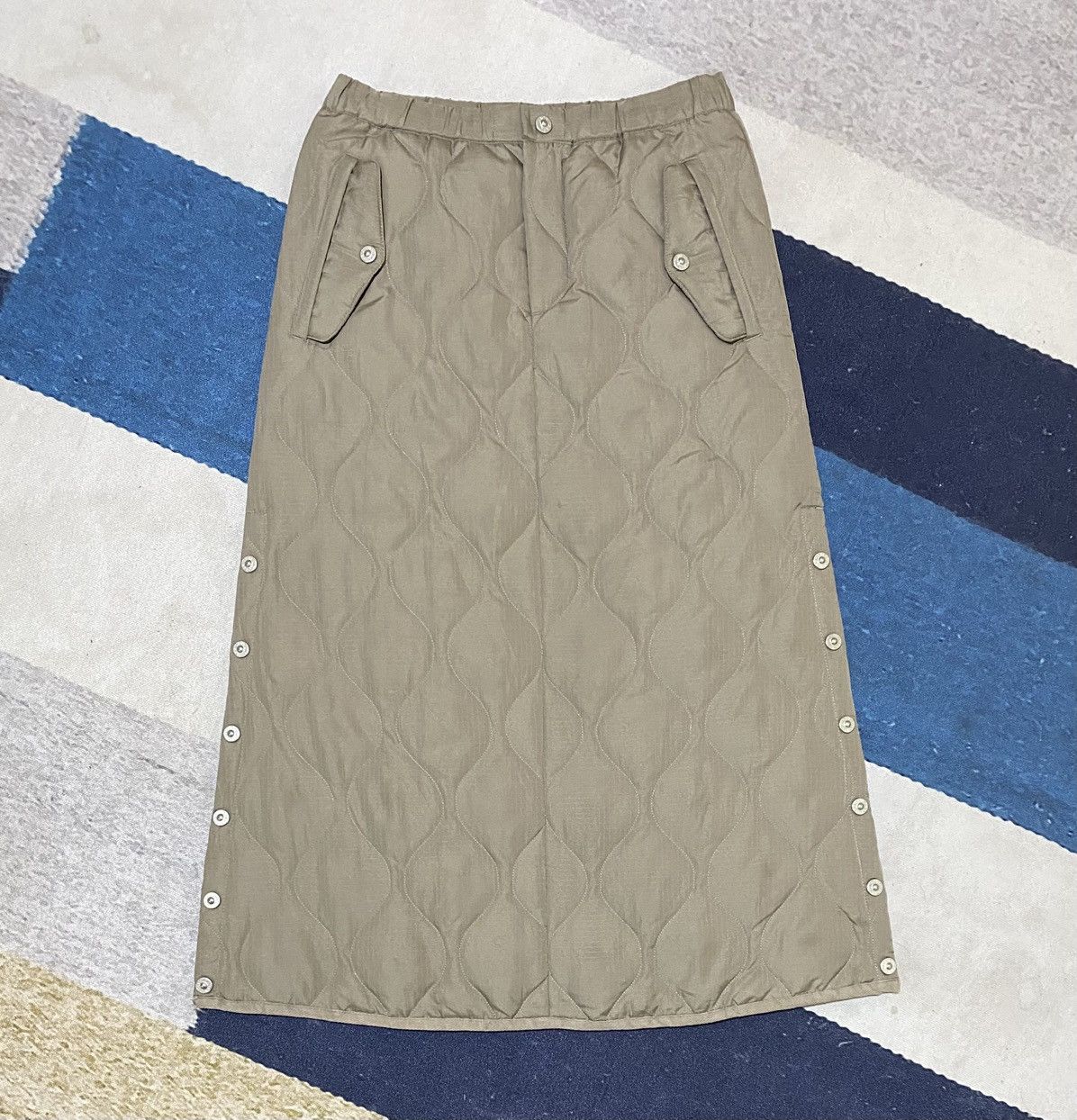 Japanese Brand TAION Military Snap Button Down Skirt ( Soft Shell ) Size 28" / US 6 / IT 42 - 1 Thumbnail