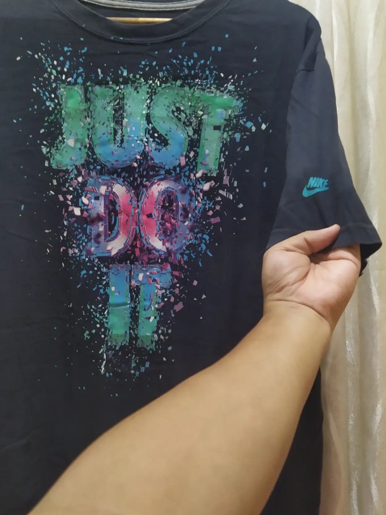 Nike Nike "Just Do It" Neon Paint Splatter Graphic T-Shirt Size US XXL / EU 58 / 5 - 1 Thumbnail
