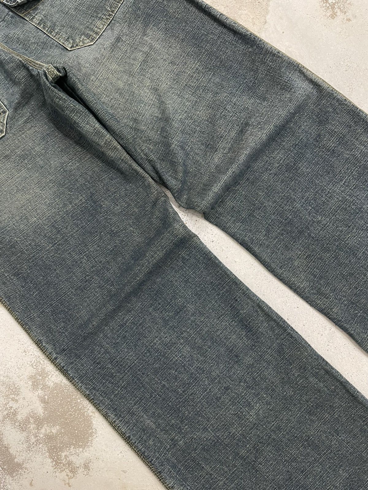 If Six Was Nine Crazy Y2K Mudwash I6W9 Wow Original Wide Leg Size US 29 - 11 Thumbnail
