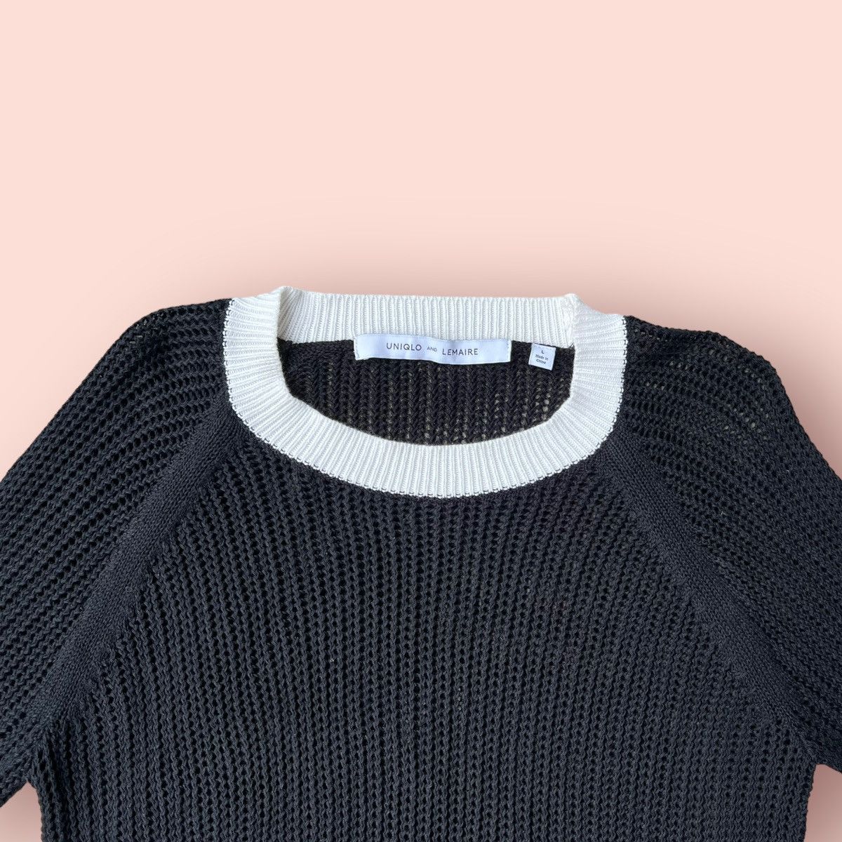 Christophe Lemaire × Lemaire × Uniqlo RARE UNIQLO X LEMAIRE PULLOVER LS MESH KNITWEAR SWEATER Size US L / EU 52-54 / 3 - 12 Thumbnail