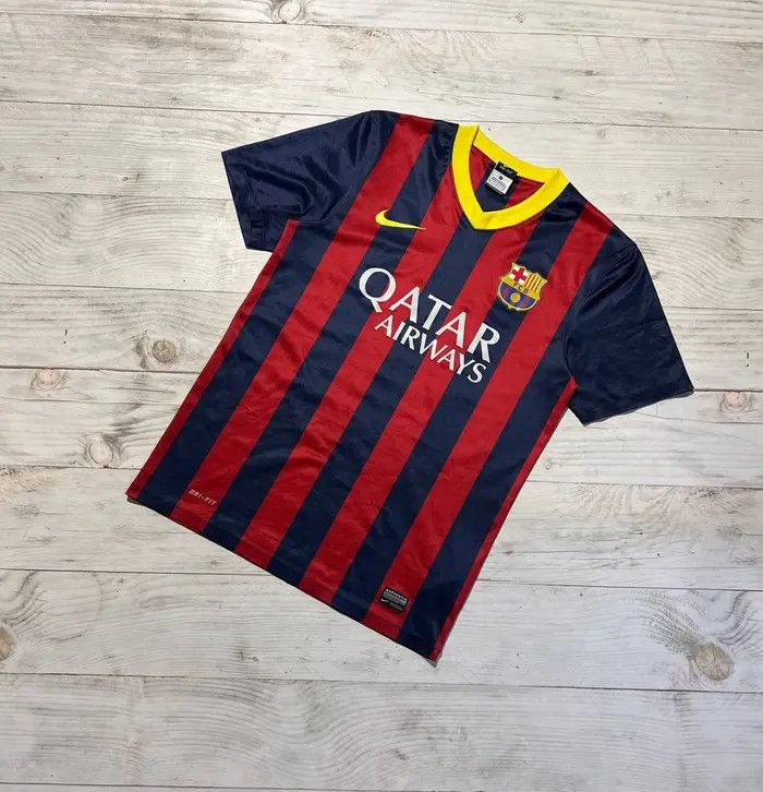 Nike Nike FC Barcelona 2013 2014 Home Shirt Soccer Jersey Size US S / EU 44-46 / 1 - 1 Thumbnail