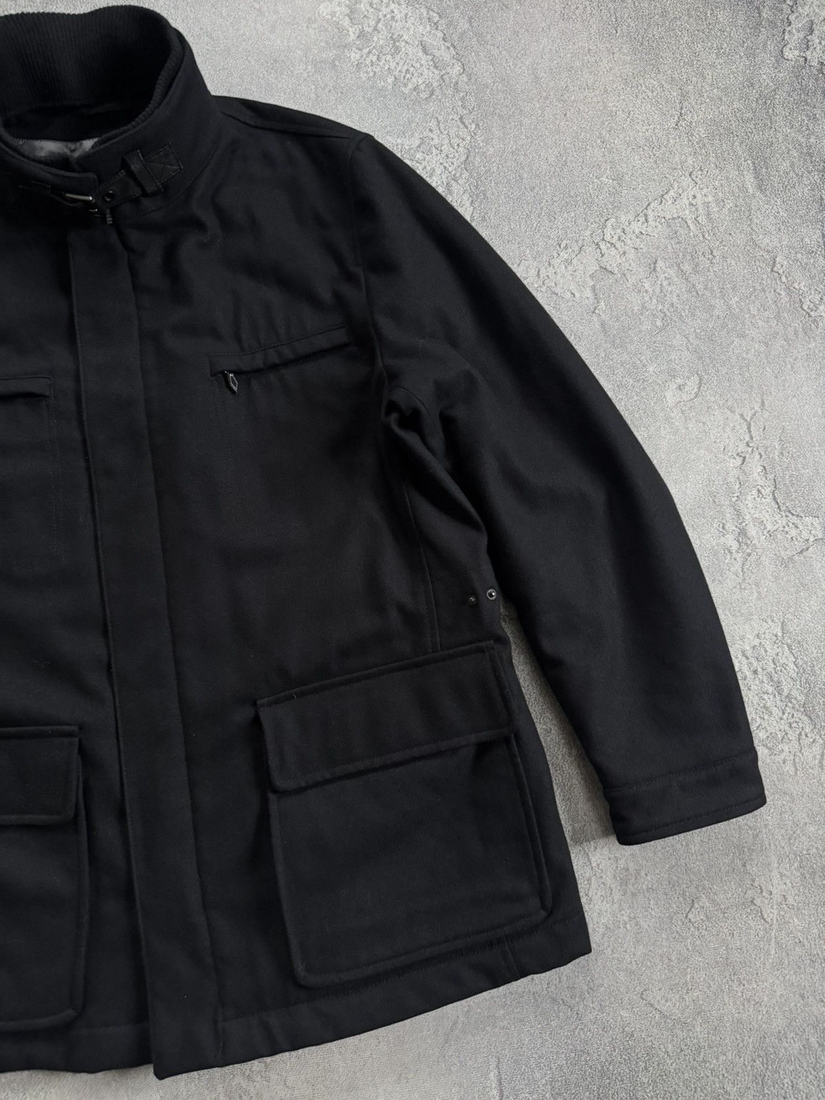 Other Lodenfrey 54size black zip coat wool jacket casual Size US L / EU 52-54 / 3 - 10 Thumbnail