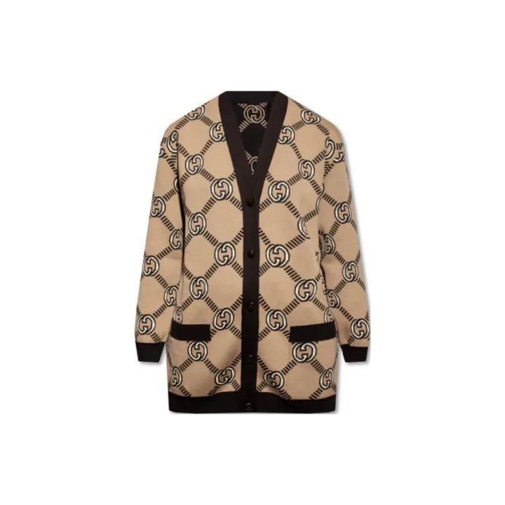 Gucci Gucci FW21 Double G Wool Cardigan-2507 Size S / US 4 / IT 40 - 2 Thumbnail