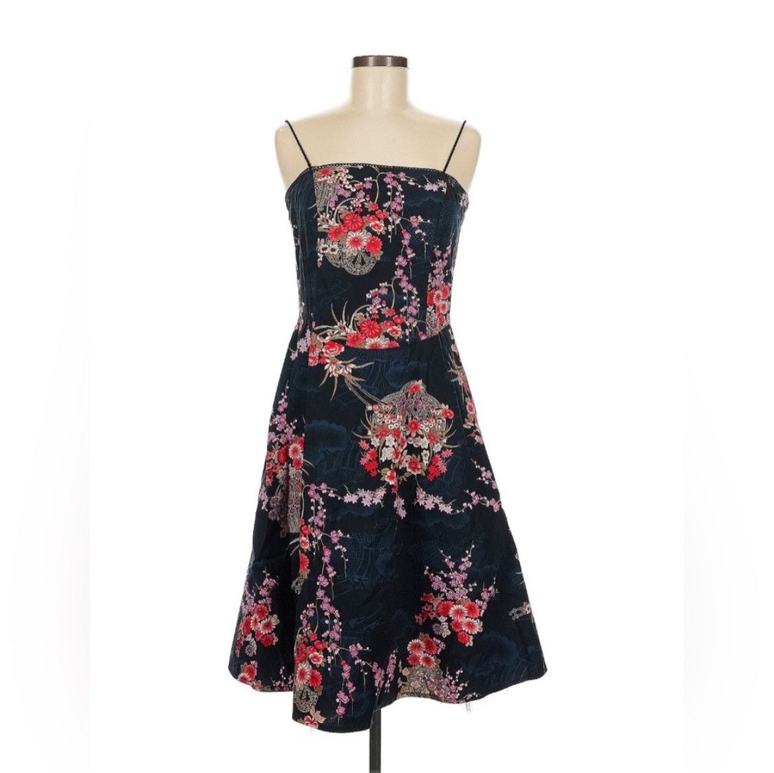 Vintage 90s Moody Floral Dress Size M / US 6-8 / IT 42-44 - 1 Thumbnail