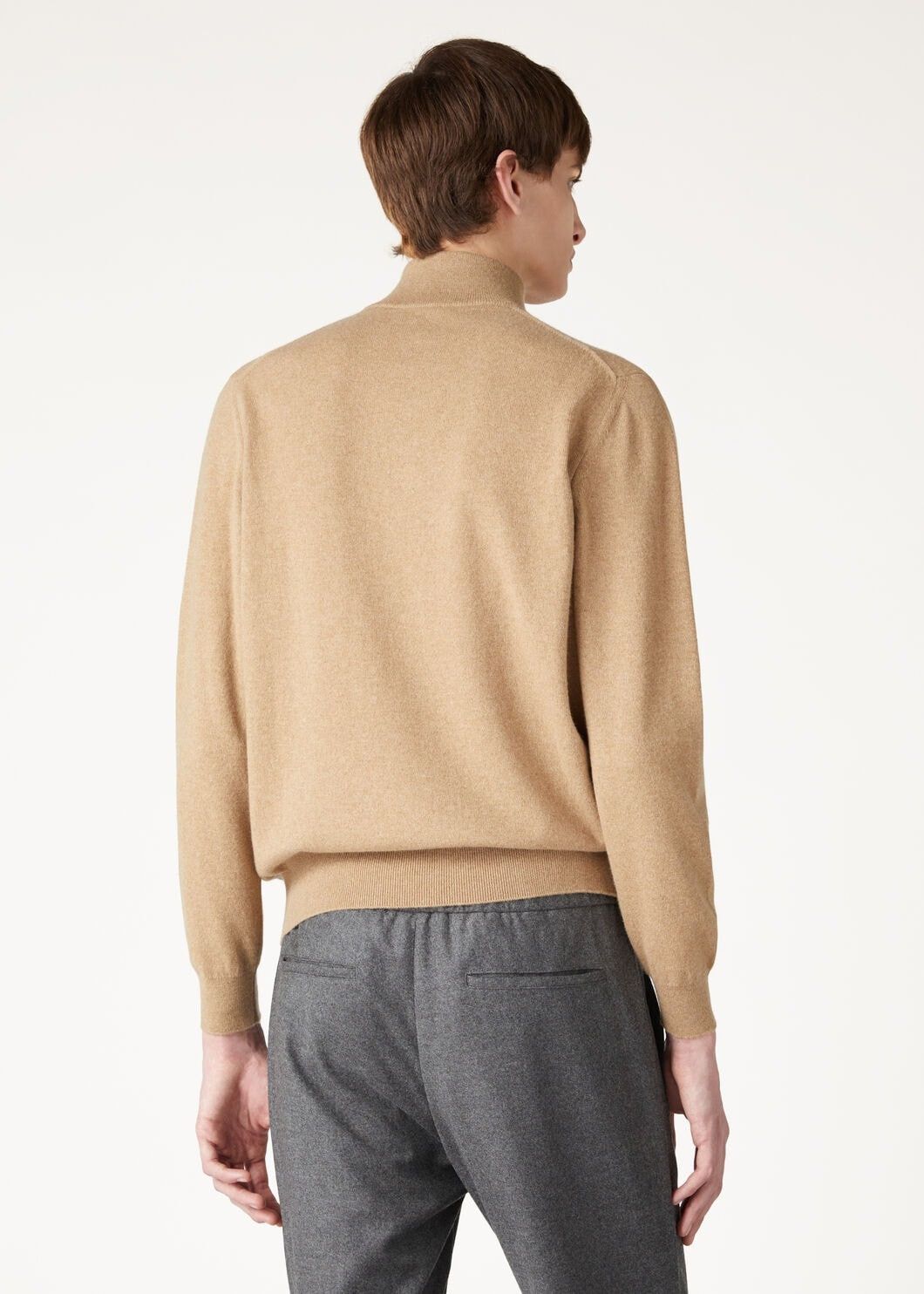 Loro Piana o1w1db10725 FAN1203 Classic Half-Zip Sweater in Brown Size US S / EU 44-46 / 1 - 4 Thumbnail