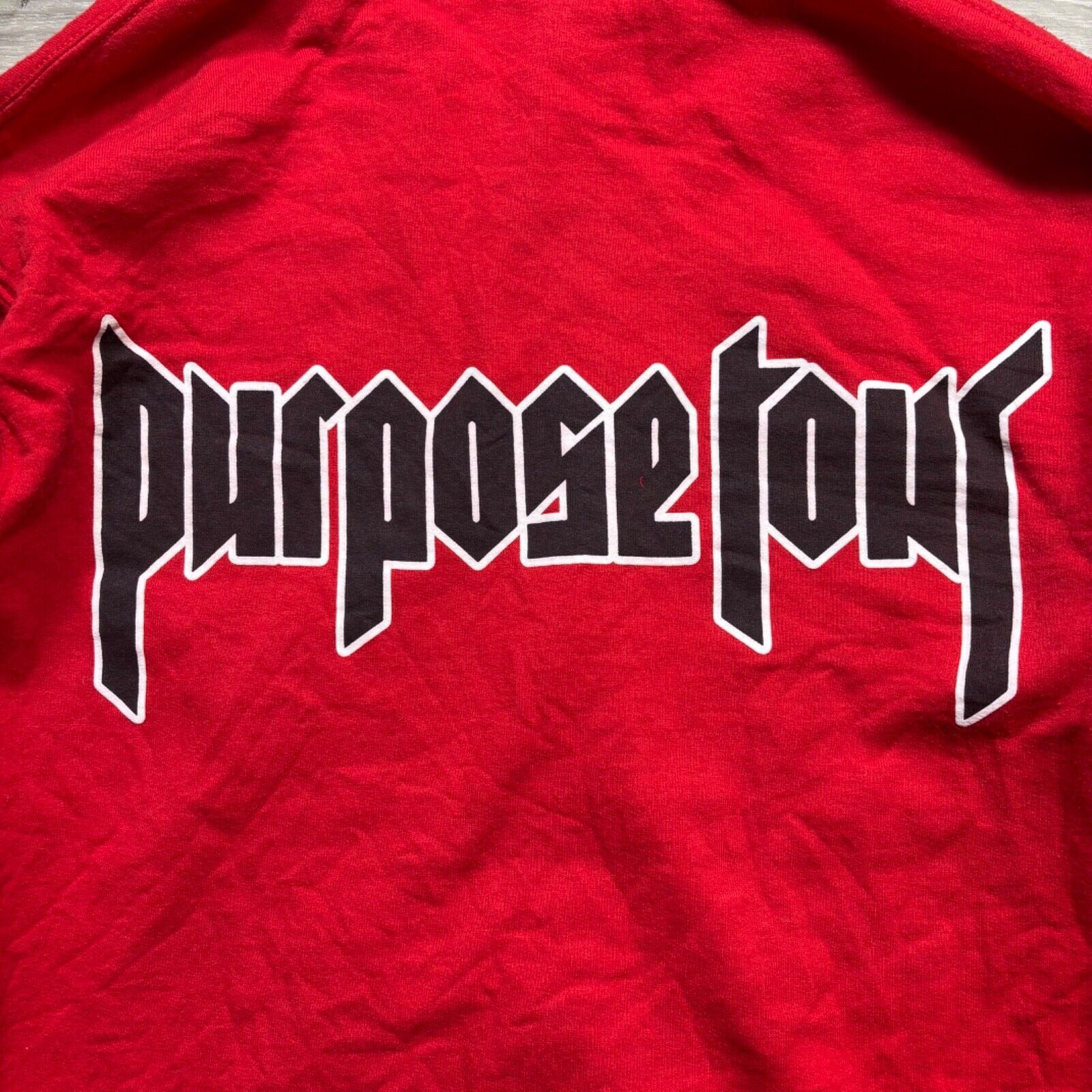 Gildan Justin Beiber Purpose Tour Hoodie World Tour Red Size Small Size US S / EU 44-46 / 1 - 11 Thumbnail