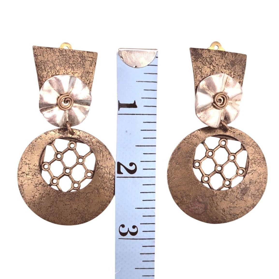 Other Vintage Marjorie Baer SF Clip-On Earrings Brutalist Mixed Size ONE SIZE - 8 Thumbnail
