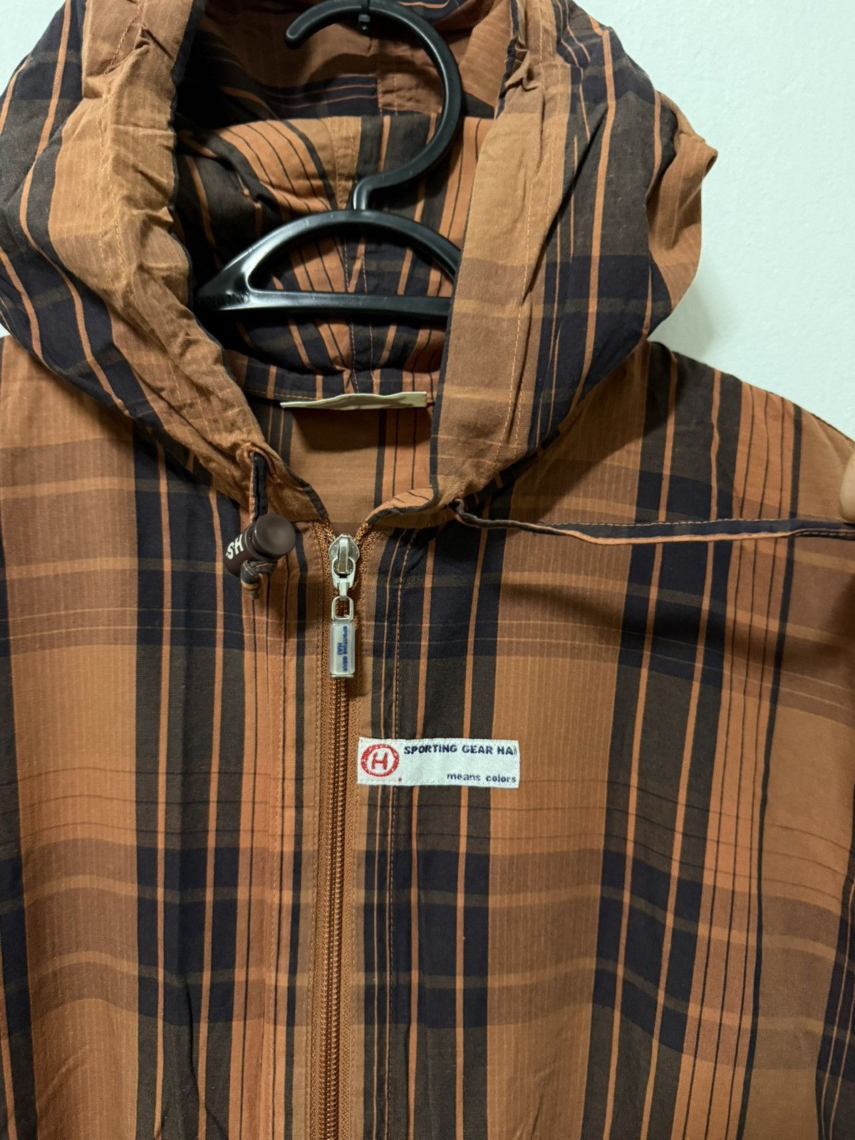 Issey Miyake Hai Sporting gear by Issey miyake checkered hooded Jacket Size US M / EU 48-50 / 2 - 3 Thumbnail