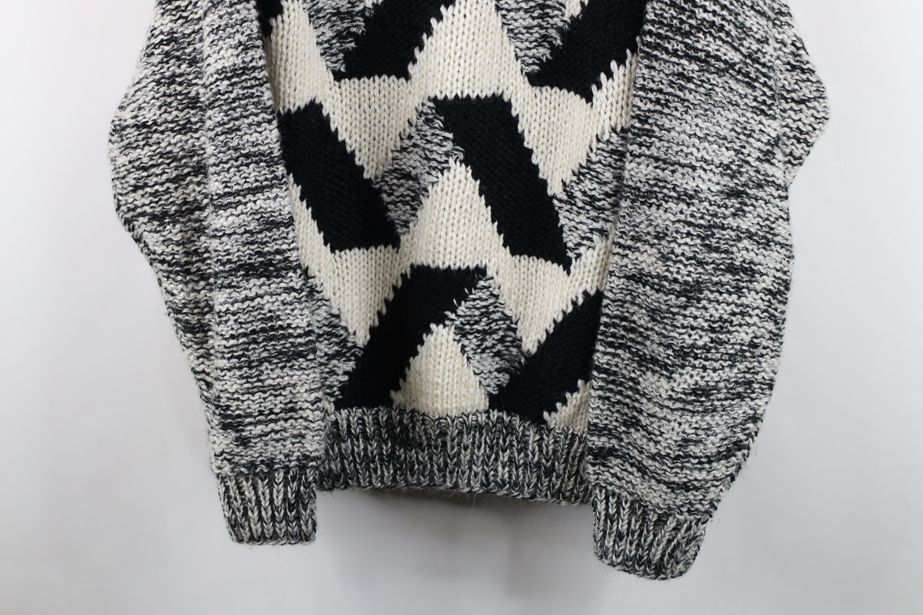 Vintage Vintage 90s Streetwear Ribbed Crochet Knit Crewneck Sweater Size US M / EU 48-50 / 2 - 3 Thumbnail