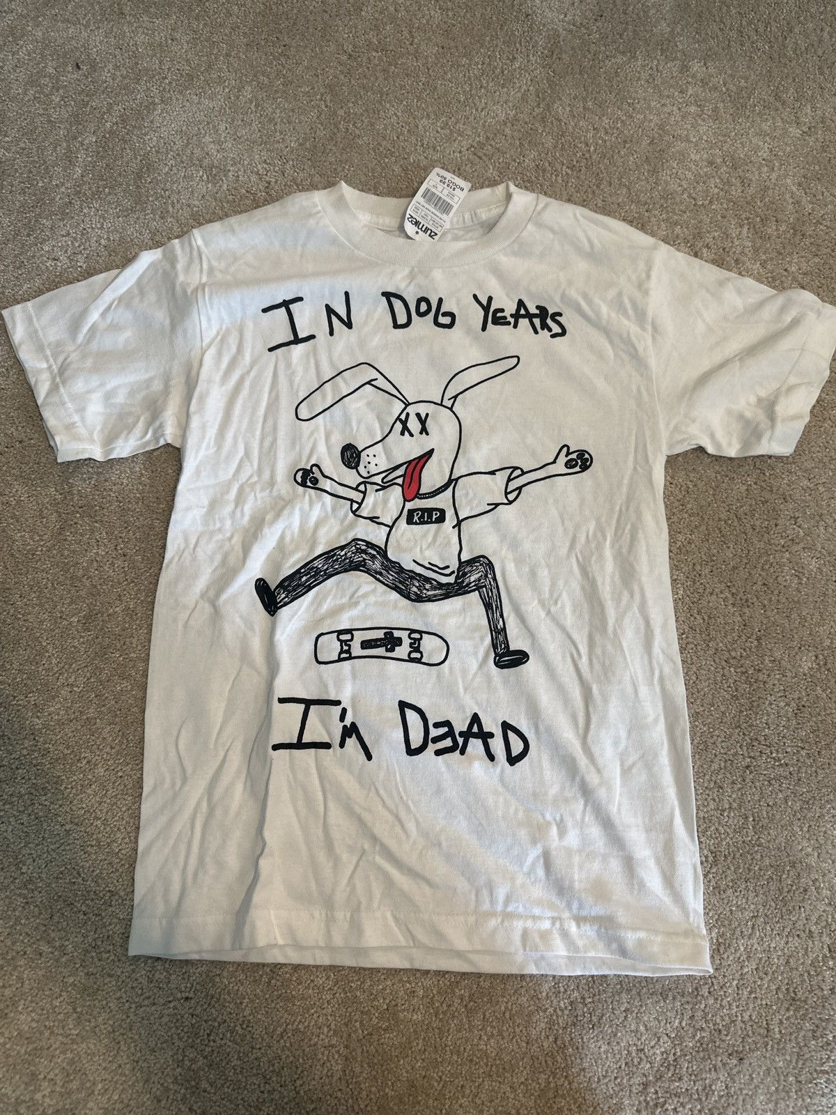 Zumiez A.lab Zumiez Dawgie Daze White Tee(New with Tags) Size US S / EU 44-46 / 1 - 1 Thumbnail