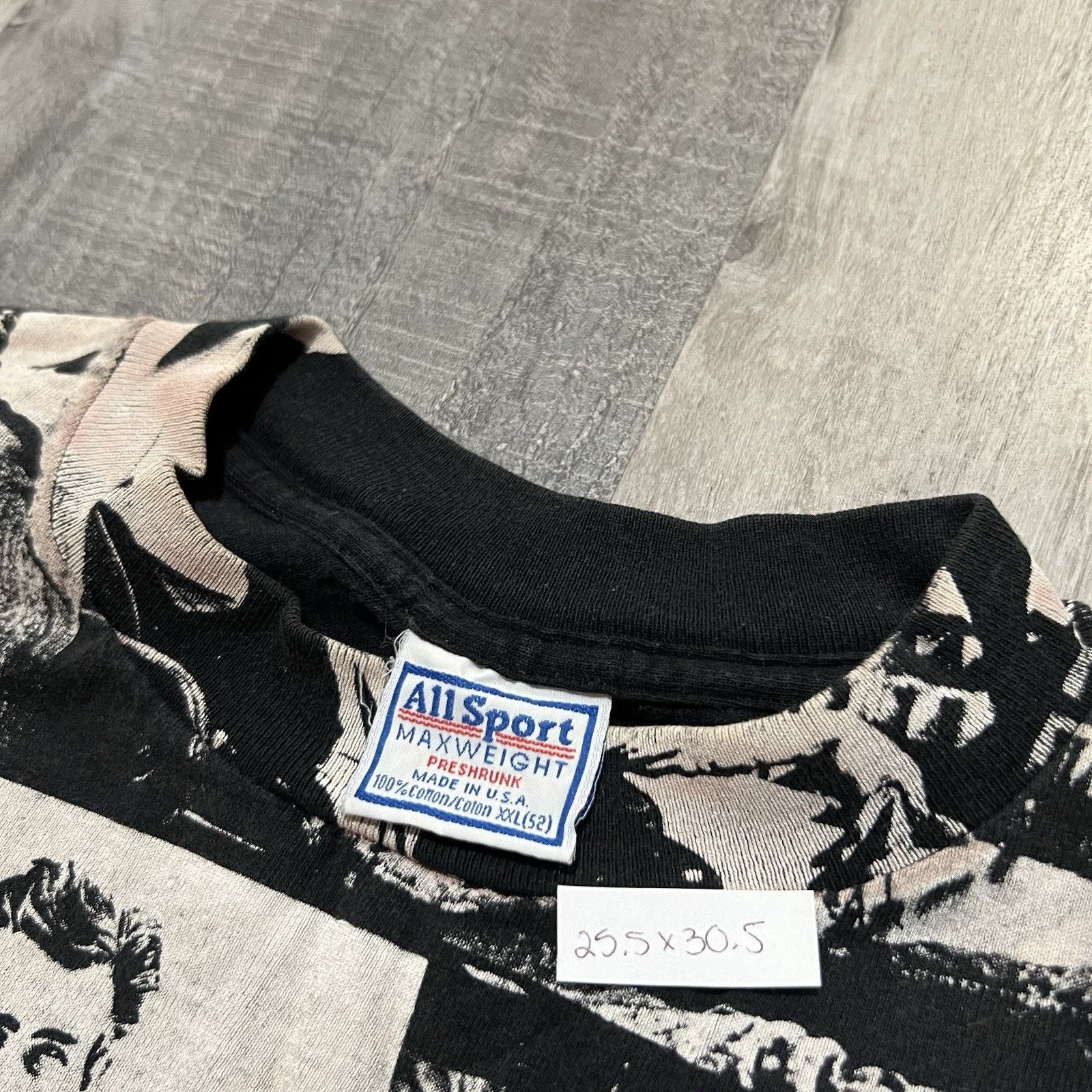 All Sport VTG 90s James Dean Tee Acid Wash All Over Print T Shirt RARE Size US XXL / EU 58 / 5 - 6 Thumbnail