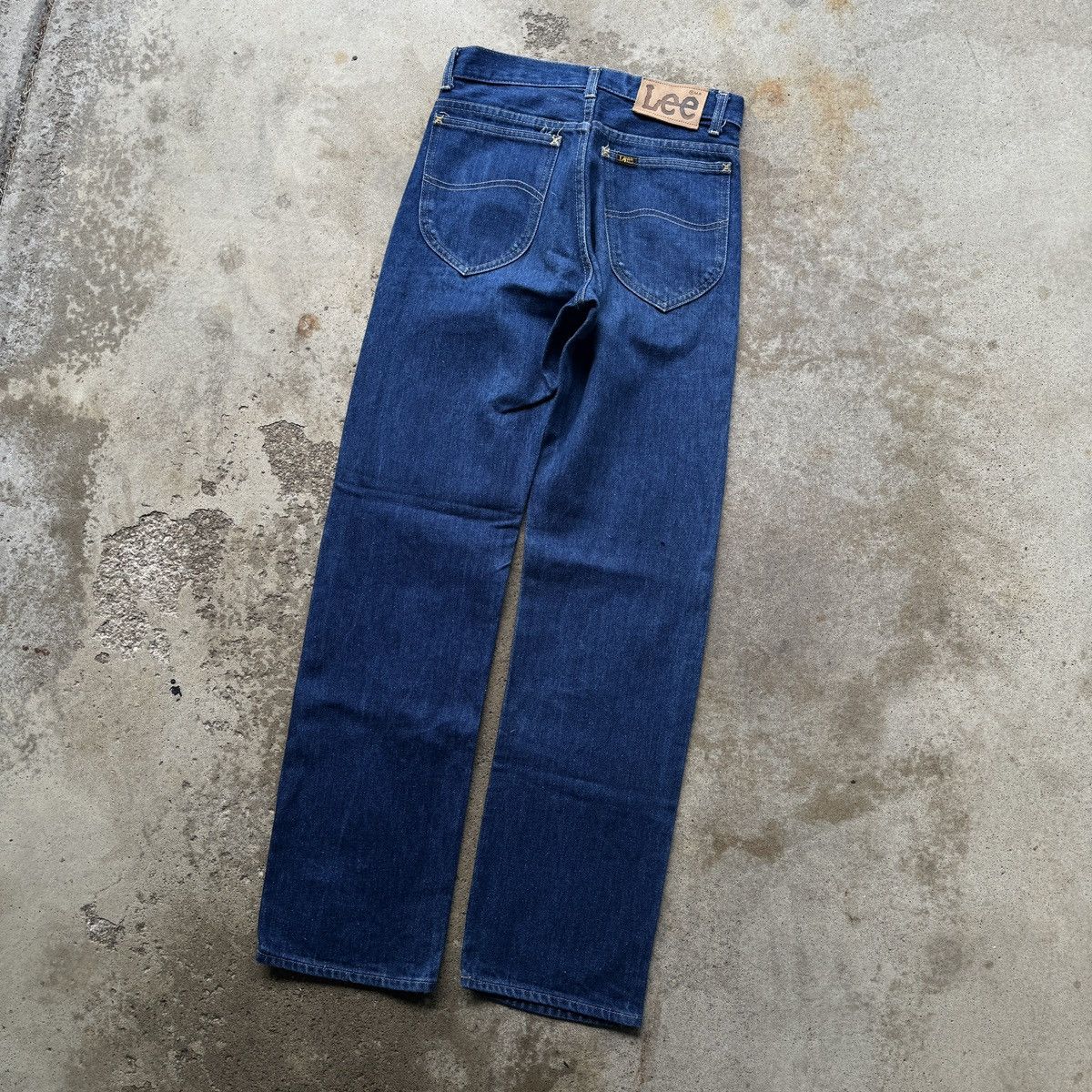 Vintage Vintage 70s Lee Riders Dark Wash Denim Jeans 27x32 Size US 27 - 11 Thumbnail