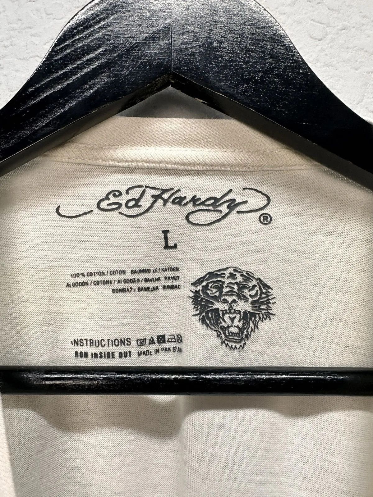 Ed Hardy 👉 Ed Hardy T-Shirt mens Crazy Affliction Vintage Audiger Size US L / EU 52-54 / 3 - 5 Thumbnail
