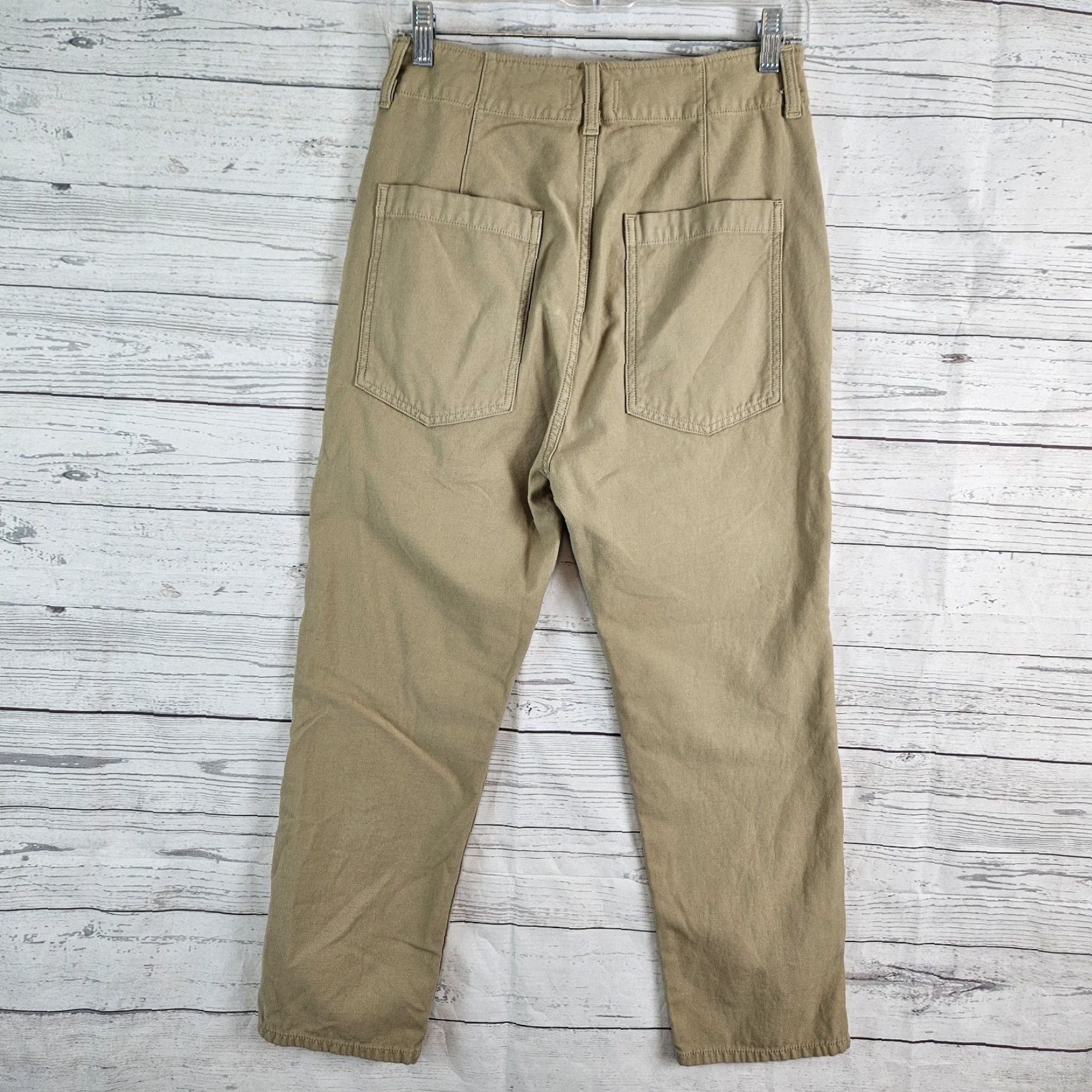 Citizens Of Humanity Citizens of Humanity Womens Pony Boy Utility Cropped Pants Sz 23 Tan Button Fly Cropped Leg Womens Pants 23 Size 40" / US 18 - 4 Thumbnail