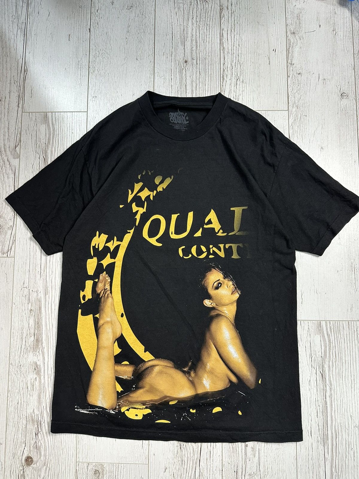 Vintage Quality Control big logo porn T-shirt Size US L / EU 52-54 / 3 - 4 Thumbnail