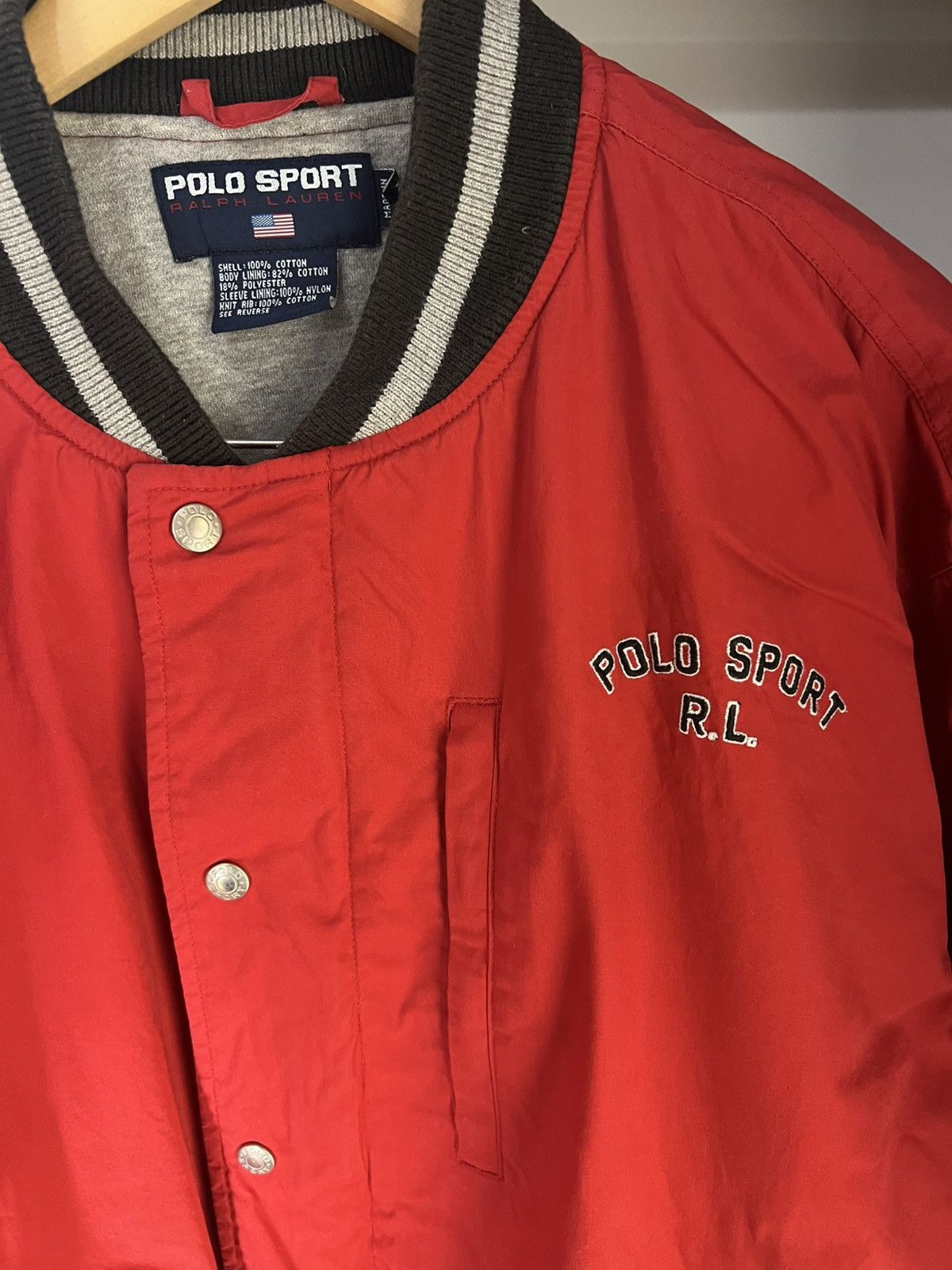 Polo Ralph Lauren × Vintage VERY RARE POLO SPORT RALPH LAUREN BOMBER LIGHT JACKET 90s Size US L / EU 52-54 / 3 - 3 Thumbnail