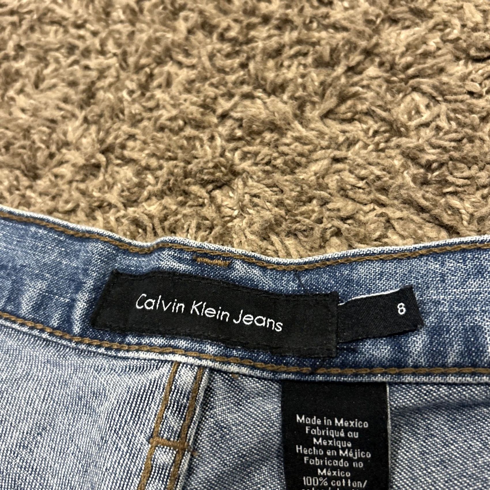 Calvin Klein Calvin Klein Women’s Denim Shorts Casual Blue Cotton 8 Regular Boyfriend Pockets Classic 4” Inseam 13” Waist 32” Mexico Size 30" / US 8 / IT 44 - 2 Thumbnail