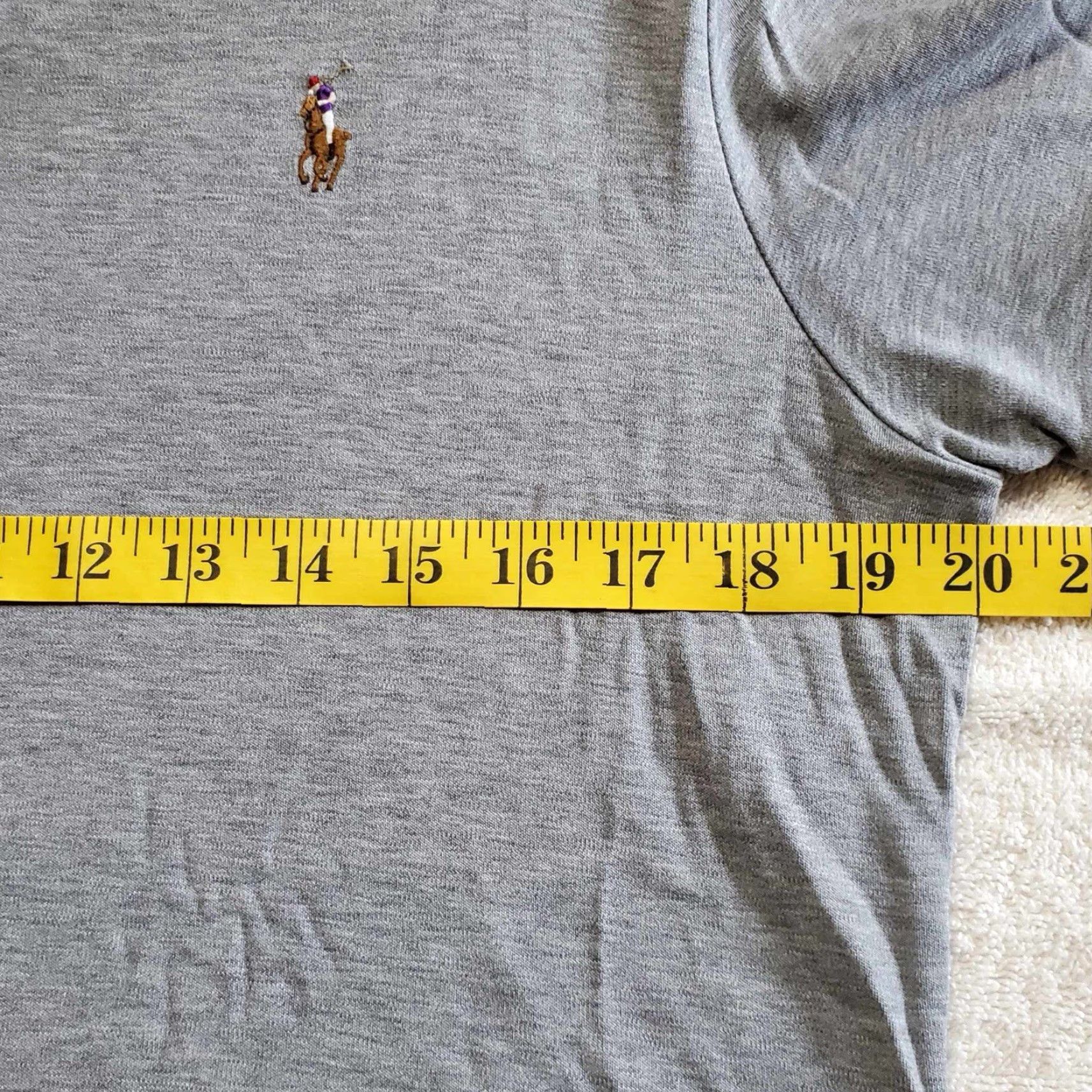 Polo Ralph Lauren Ralph Lauren Polo Shirt Mens Medium Gray Polo Shirt Embroidered Logo Pima Cotton Soft Touch Vintage No? Size US M / EU 48-50 / 2 - 5 Thumbnail