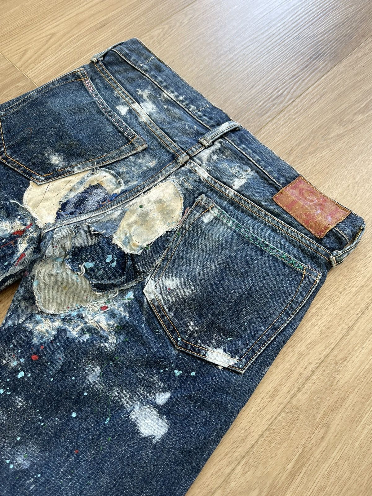 Kapital KAPITAL Vintage Sashiko Boro Patchwork Denim Jeans Size US 29 - 3 Thumbnail