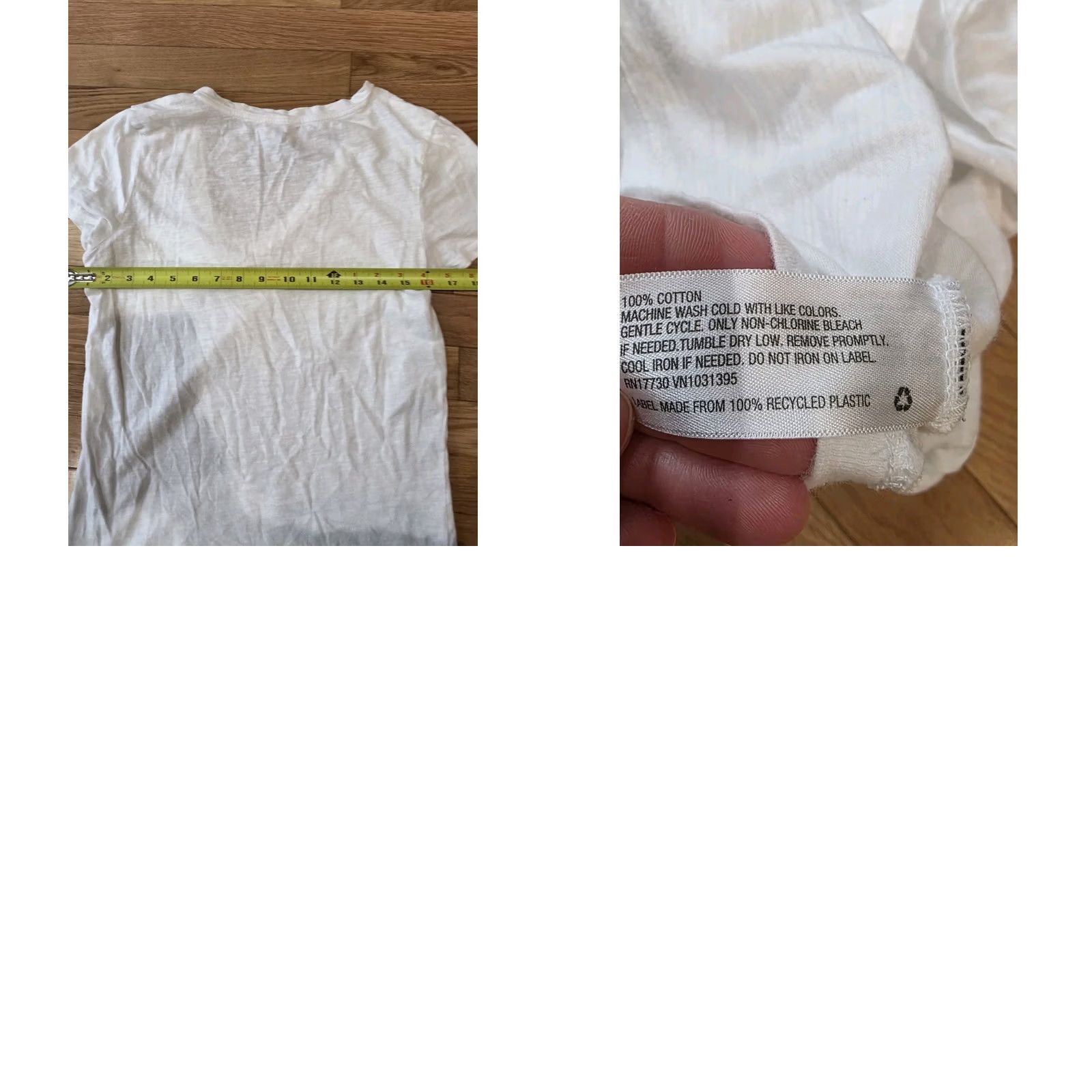 Vintage VINTAGE Universal Thread Light White Short Sleeve Tee Women S White Cotton Graphic Design University Theme Size 28" / US 6 / IT 42 - 8 Thumbnail