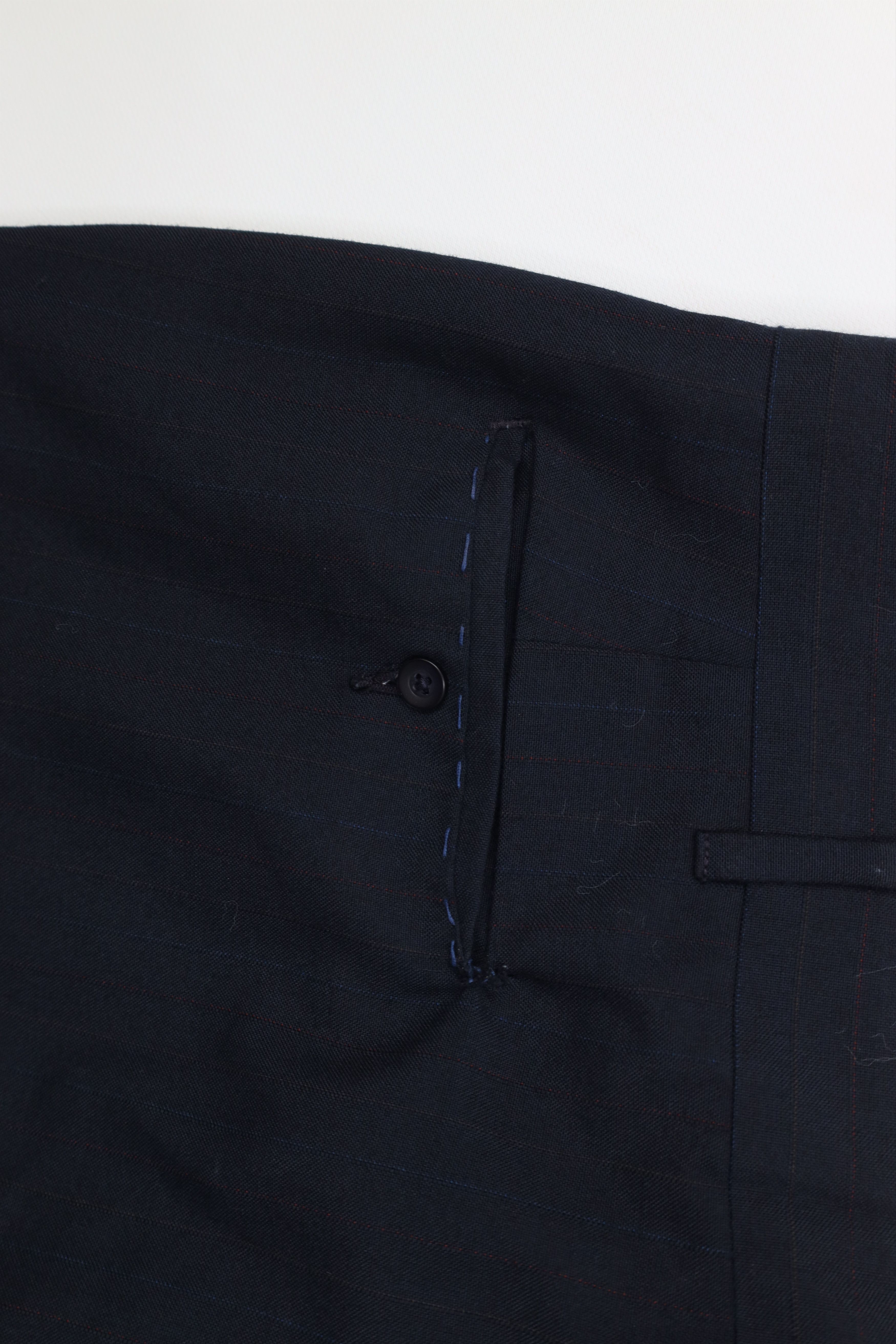Vintage Vintage 70s Blend Knit Pinstriped Wide Leg Chino Pants US Size US 38 / EU 54 - 15 Thumbnail
