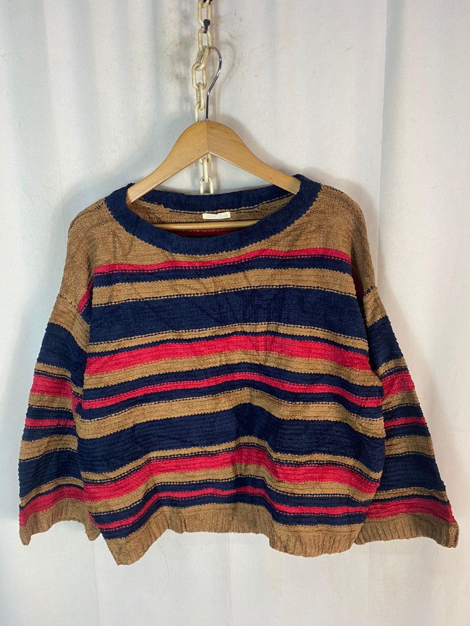 GU croptop stripe knitwear sweatshirt