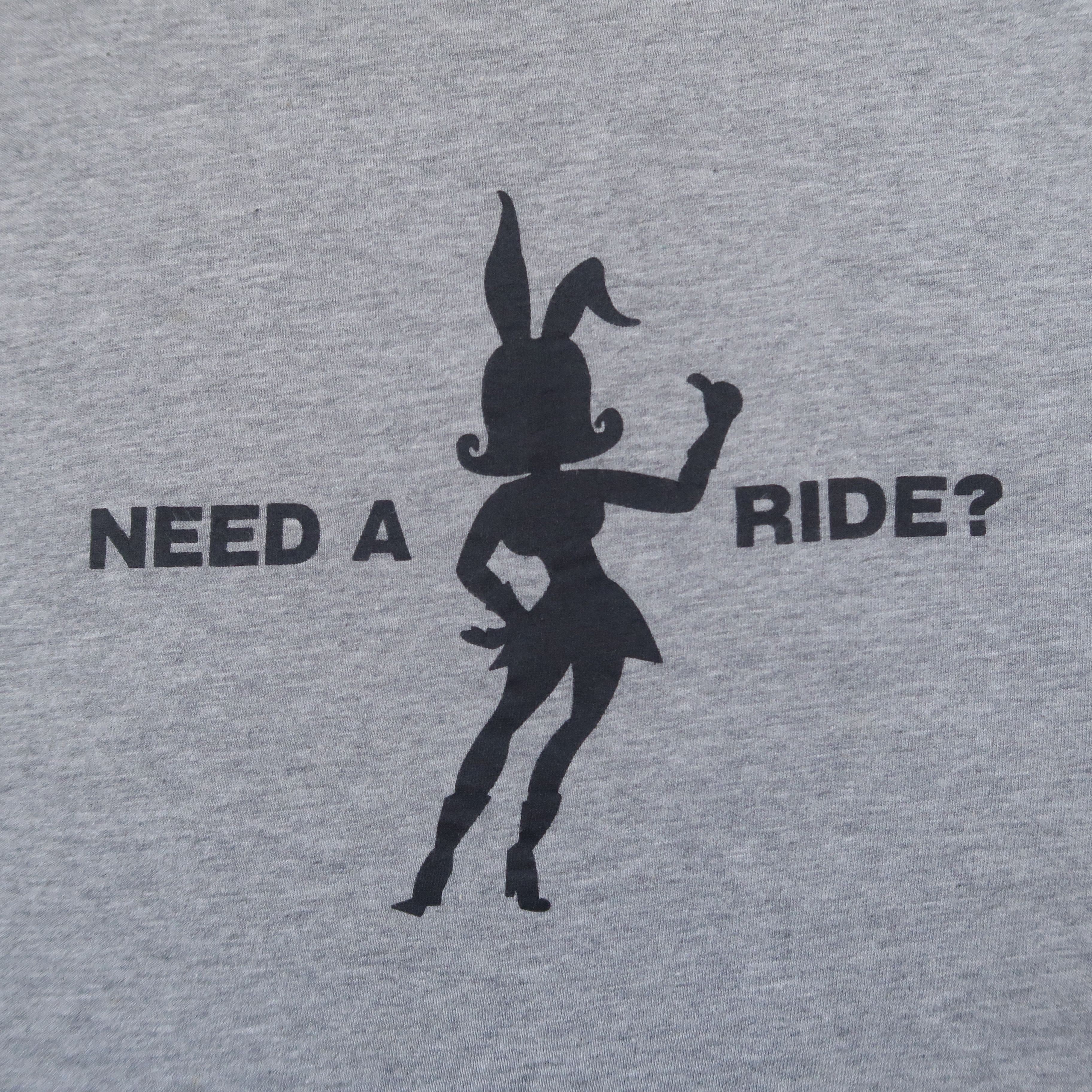 Japanese Brand 1980s Playboy for Body "Need a Ride" Sexy Girl T-Shirt Size US L / EU 52-54 / 3 - 5 Thumbnail