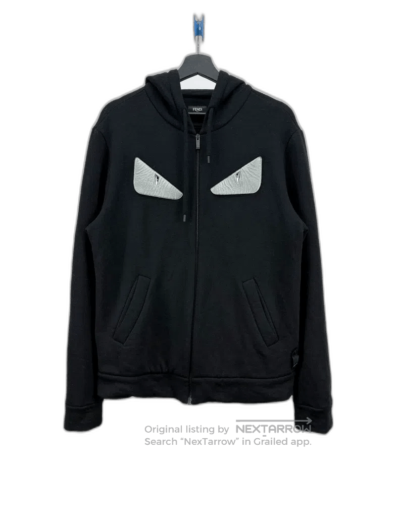 Fendi Fendi Fendi Wool little monster zipper hoodie jacket. Size US L / EU 52-54 / 3 - 1 Thumbnail