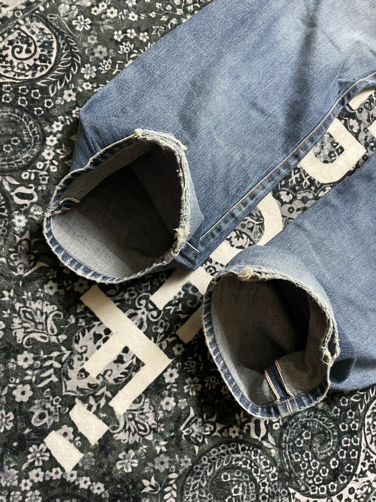 Edwin Edwin 505sx selvedge distressed Size US 33 - 10 Thumbnail
