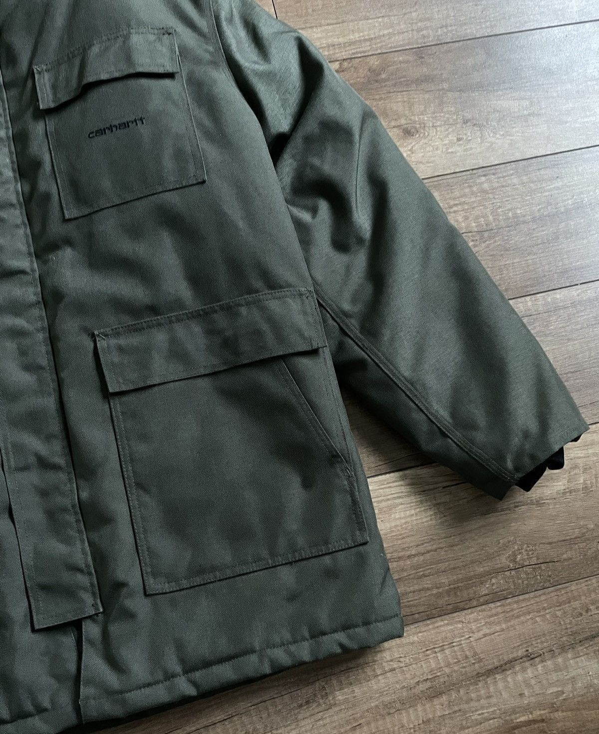 Carhartt Vintage Carhartt Hooded Insulated Cordura Jacket Parka Size US XL / EU 56 / 4 - 6 Thumbnail