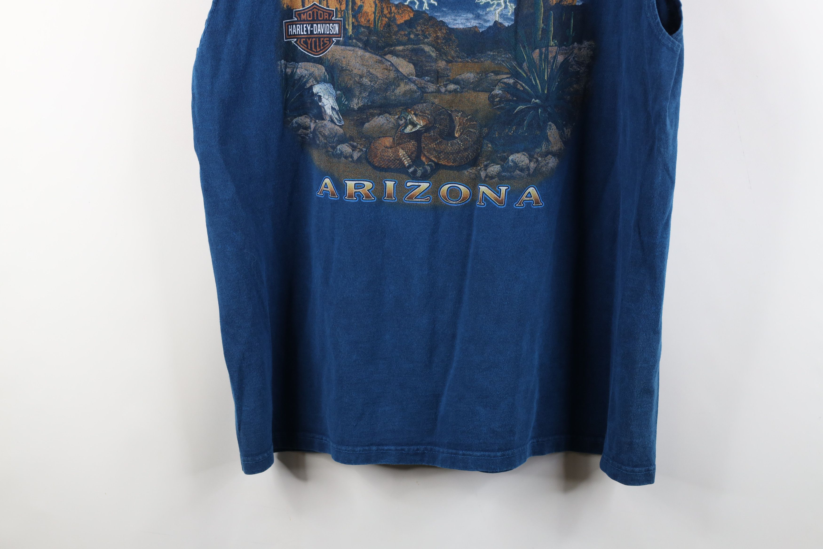 Harley Davidson × Vintage Vintage Y2K 2008 Harley Davidson Wash Sleeveless T-Shirt USA Size US XL / EU 56 / 4 - 10 Thumbnail