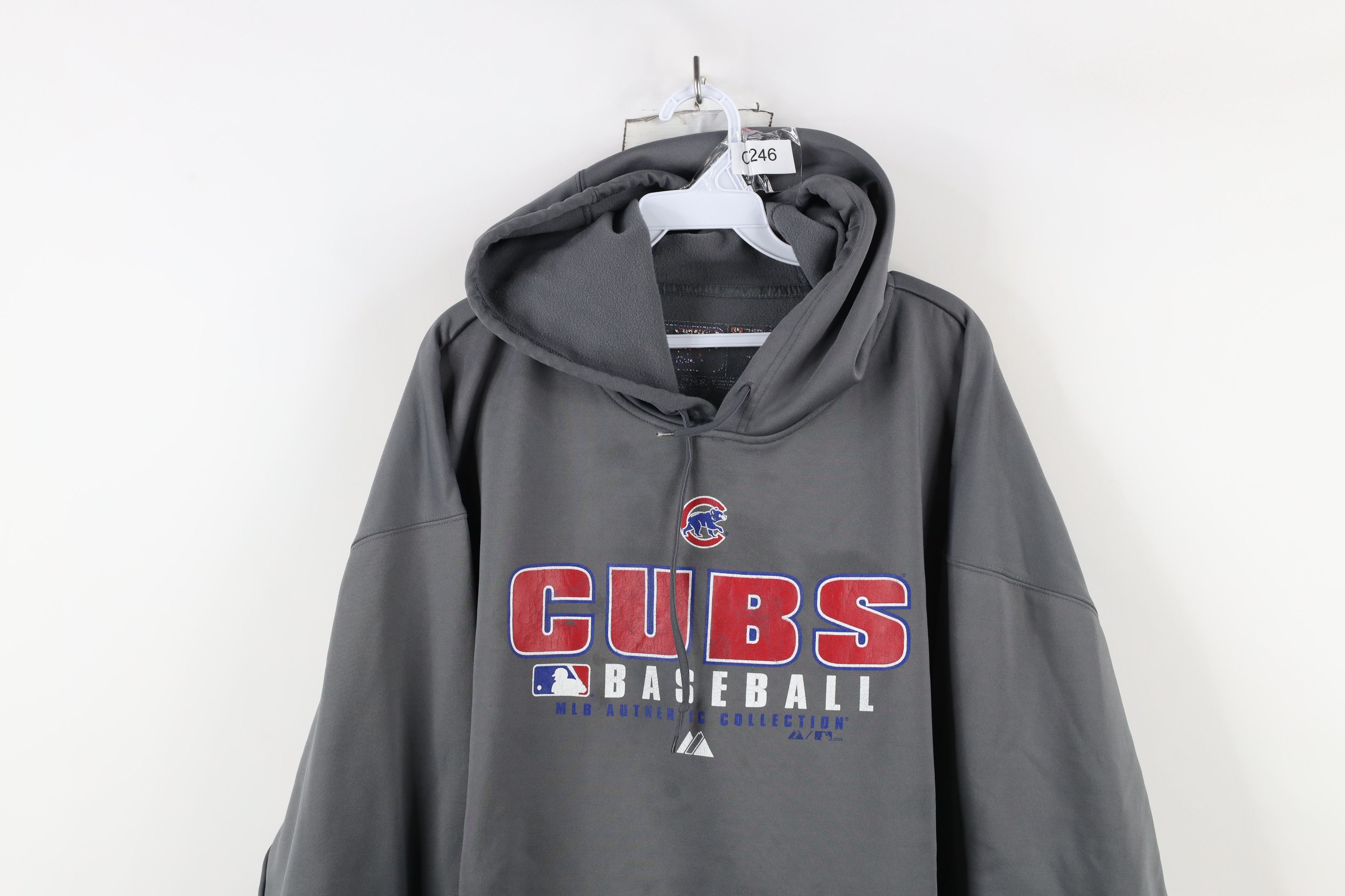 Majestic × Vintage Vintage Y2K Majestic Chicago Cubs Baseball Hoodie Sweatshirt Size US XXL / EU 58 / 5 - 2 Thumbnail