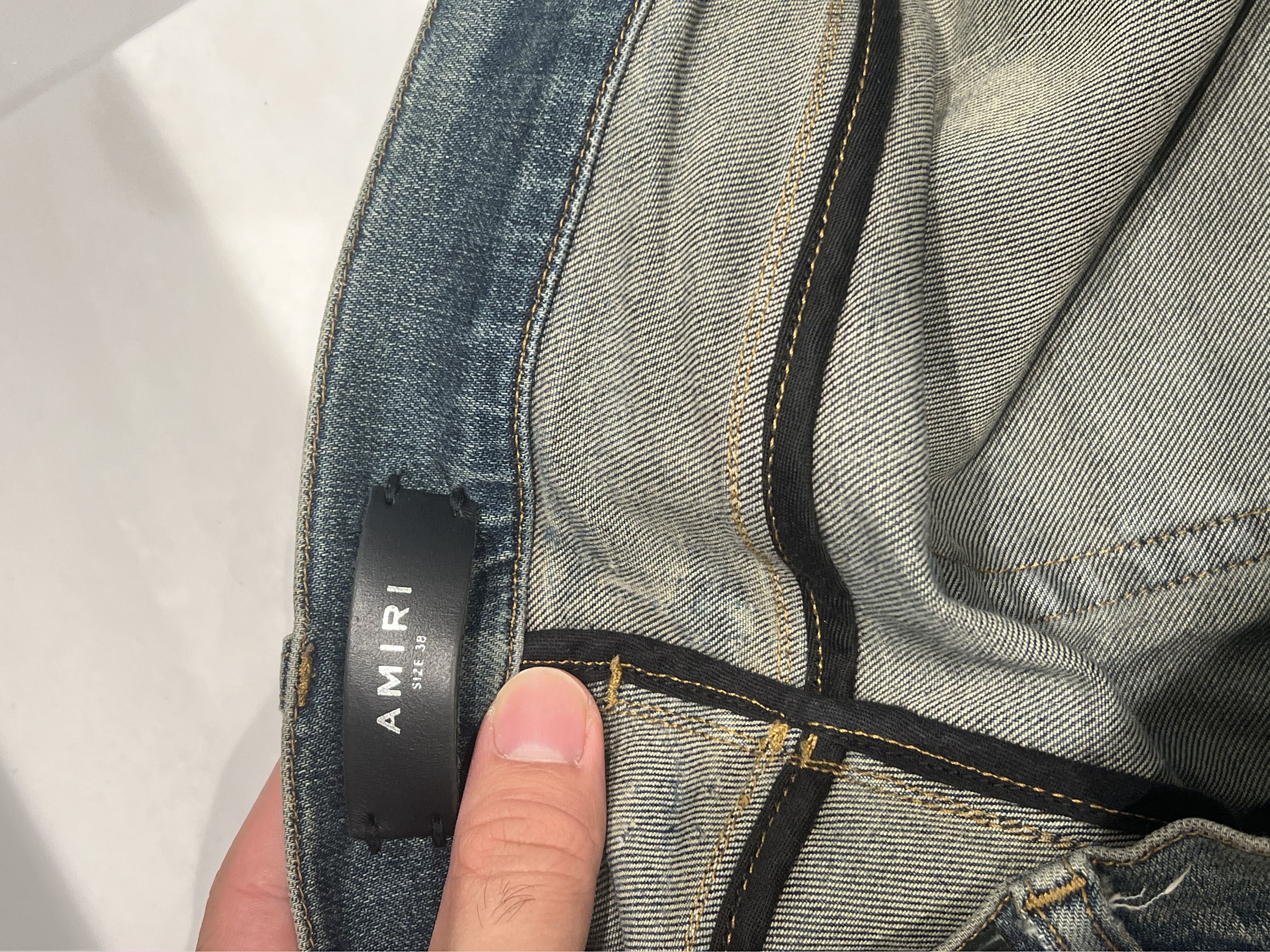 Amiri Amiri Broken Jean Dirty Indigo Size US 38 / EU 54 - 5 Thumbnail