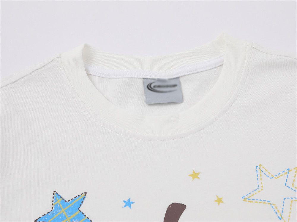 Japanese Brand Apple Cartoon Star Print Short-Sleeve T-Shirt for Men Size US M / EU 48-50 / 2 - 3 Thumbnail