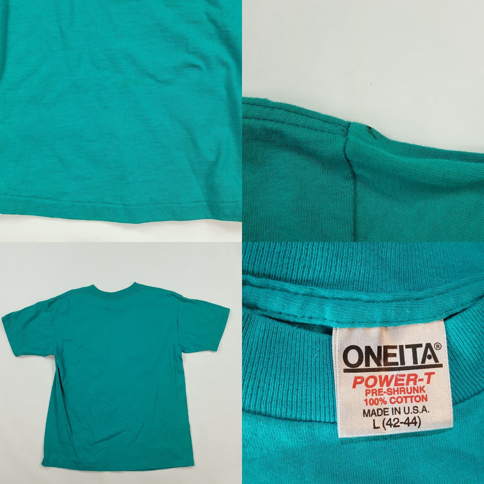 Vintage VINTAGE Oneita T-Shirt Shirt Men L Blue 90s Beach Retro Graphic Print Summer Hilton Head USA Size US L / EU 52-54 / 3 - 8 Thumbnail