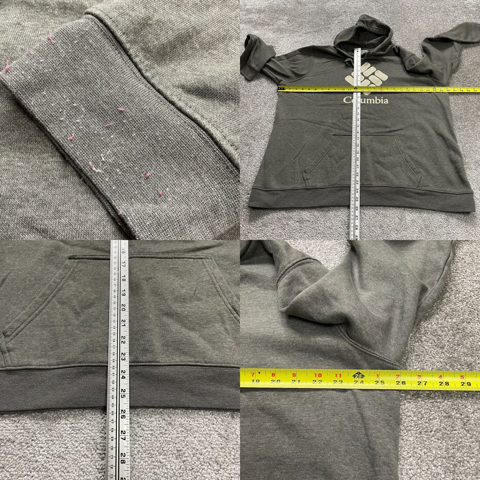 Vintage Columbia Womens 2XL Gray Fleece Pullover Hoodie Sweatshirt Jacket Casual Size XXL / US 16-18 / IT 52-54 - 8 Thumbnail