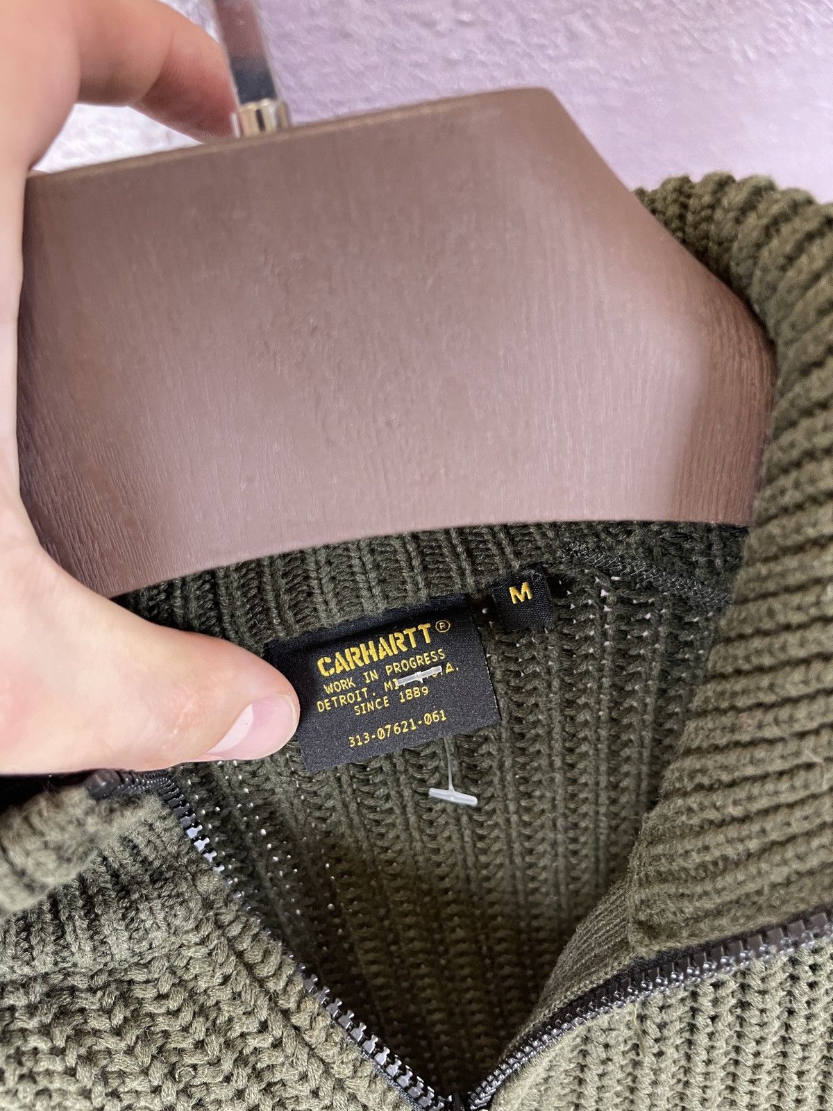Carhartt Carhartt Walker Half zip sweater in khaki green colour Size US M / EU 48-50 / 2 - 4 Thumbnail