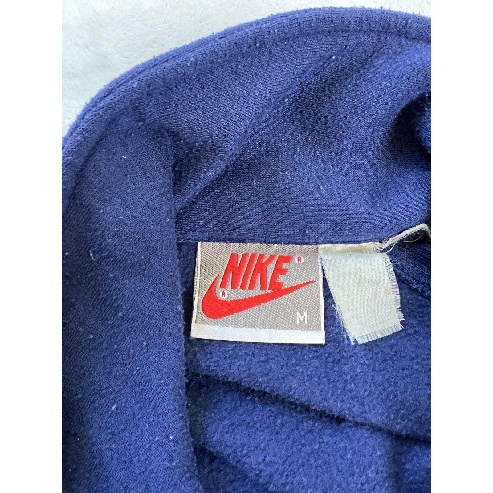 Nike Vintage 90s Nike Sweatshirt Sweater Full Zip Blue Red Gray T Size US M / EU 48-50 / 2 - 6 Thumbnail
