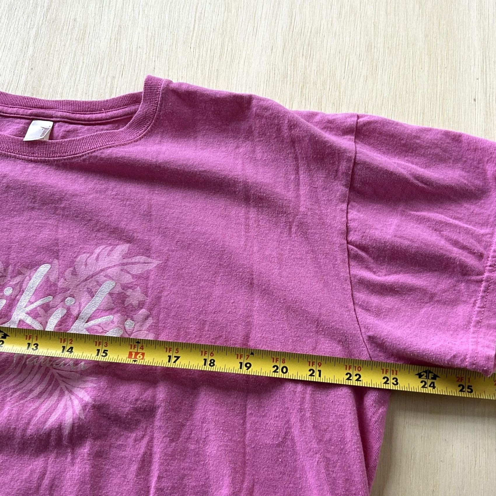 Anvil Waikiki Hawaii Anvil Shirt Mens XL Pink Tropical Beach Graphic Tee T-Shirt Size US XL / EU 56 / 4 - 5 Thumbnail