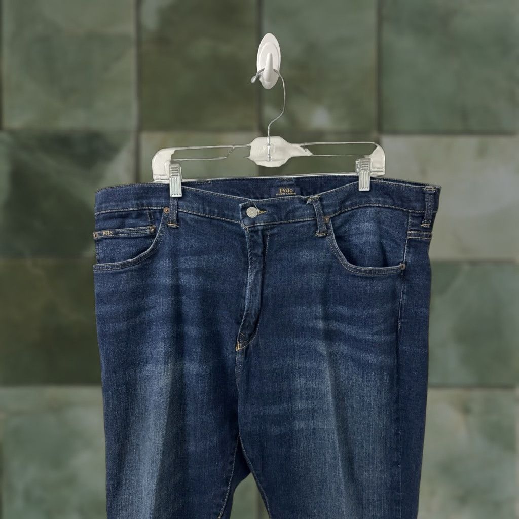 Polo Ralph Lauren VINTAGE Polo Ralph Lauren Jeans Mens 42x32 Blue Hampton Relaxed Straight Denim Size US XL / EU 56 / 4 - 1 Thumbnail