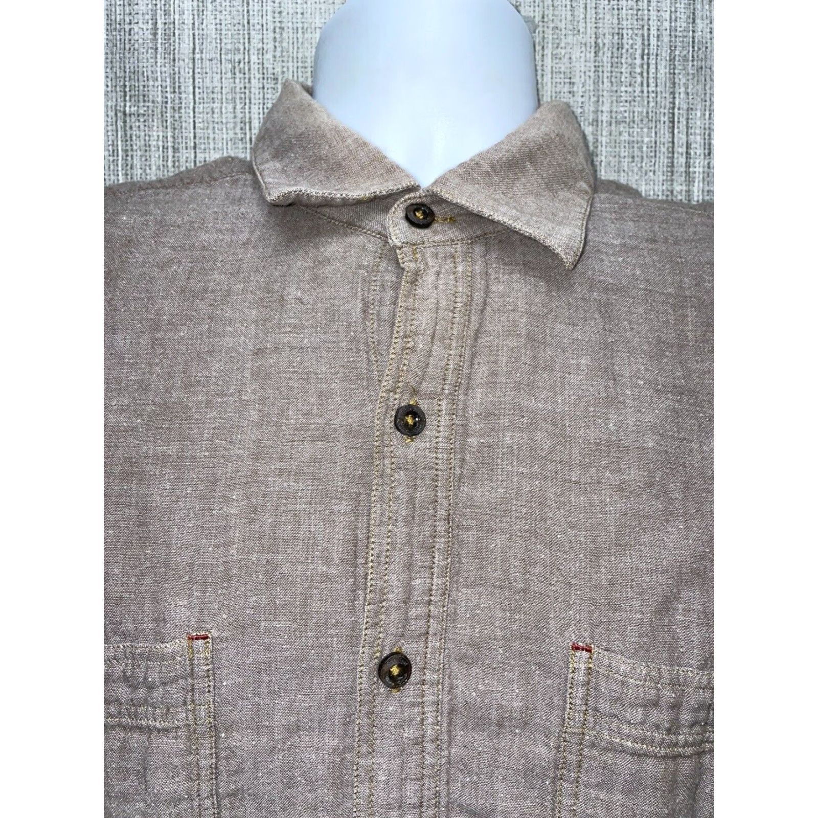 Nat Nast VINTAGE Nat Nast Luxury Original’s American Fit Brown Button Down Shirt Mens M Size US M / EU 48-50 / 2 - 2 Thumbnail