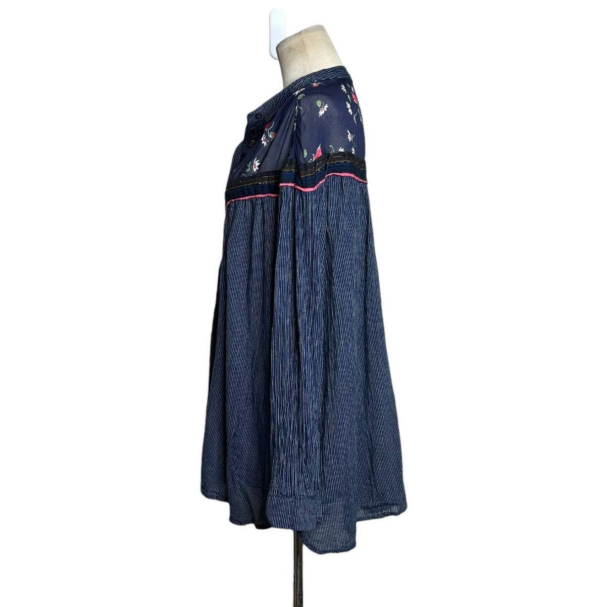Free People Free People Blue Hearts and Colors Tunic Blouse size M Size M / US 6-8 / IT 42-44 - 6 Thumbnail