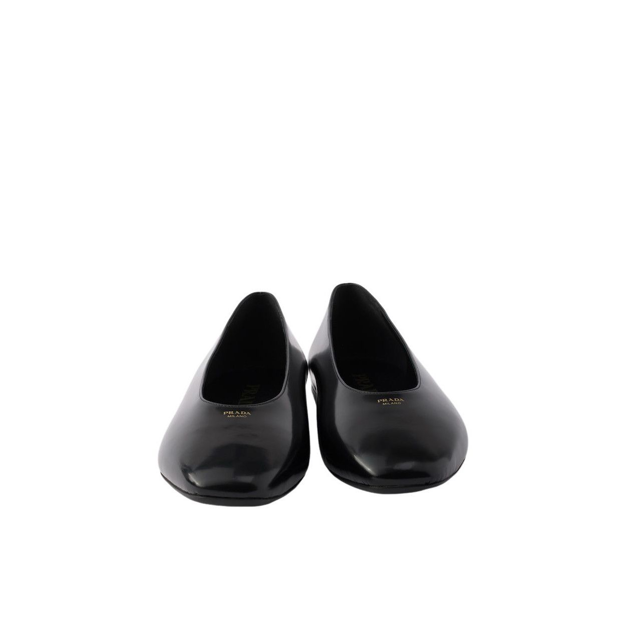 Prada PRADA $1070 Black Brushed Leather Ballerinas New & Authentic Size US 9 / IT 39 - 5 Thumbnail