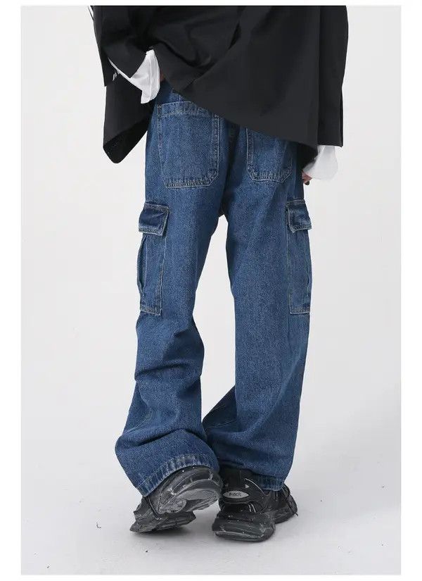 Japanese Brand Midori x Yuka Street Wash Vintage Pocket Cargo Loose Jeans Size US 32 / EU 48 - 4 Thumbnail