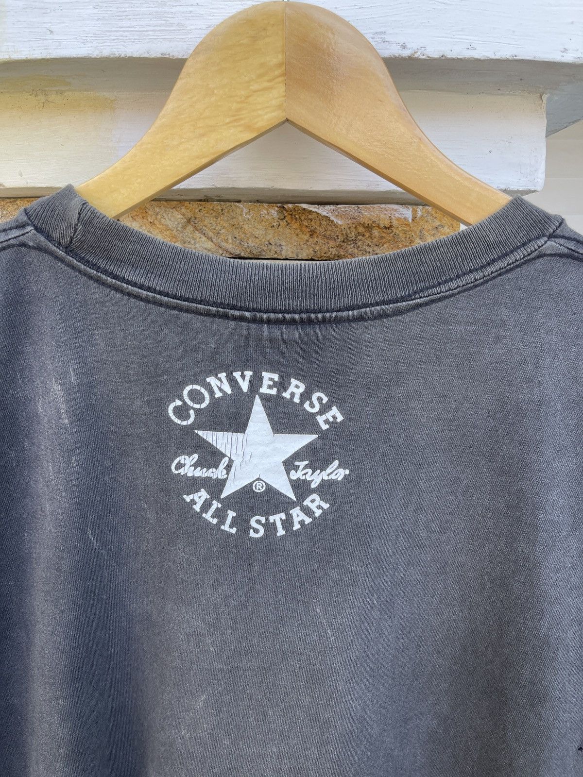 Converse × Vintage Last Drop🔥Rare🔥Sun Faded Vintage 90s CONVERSE T-Shirt Size US L / EU 52-54 / 3 - 5 Thumbnail