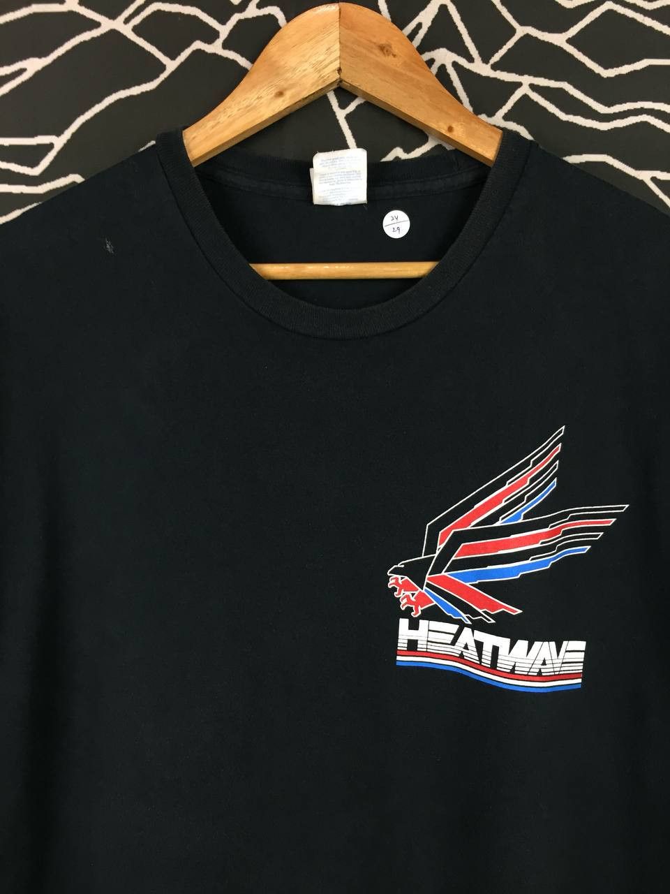 Vintage Heat Wave Visual Heat Wave American Flag Graphic Tee Size US XL / EU 56 / 4 - 6 Thumbnail