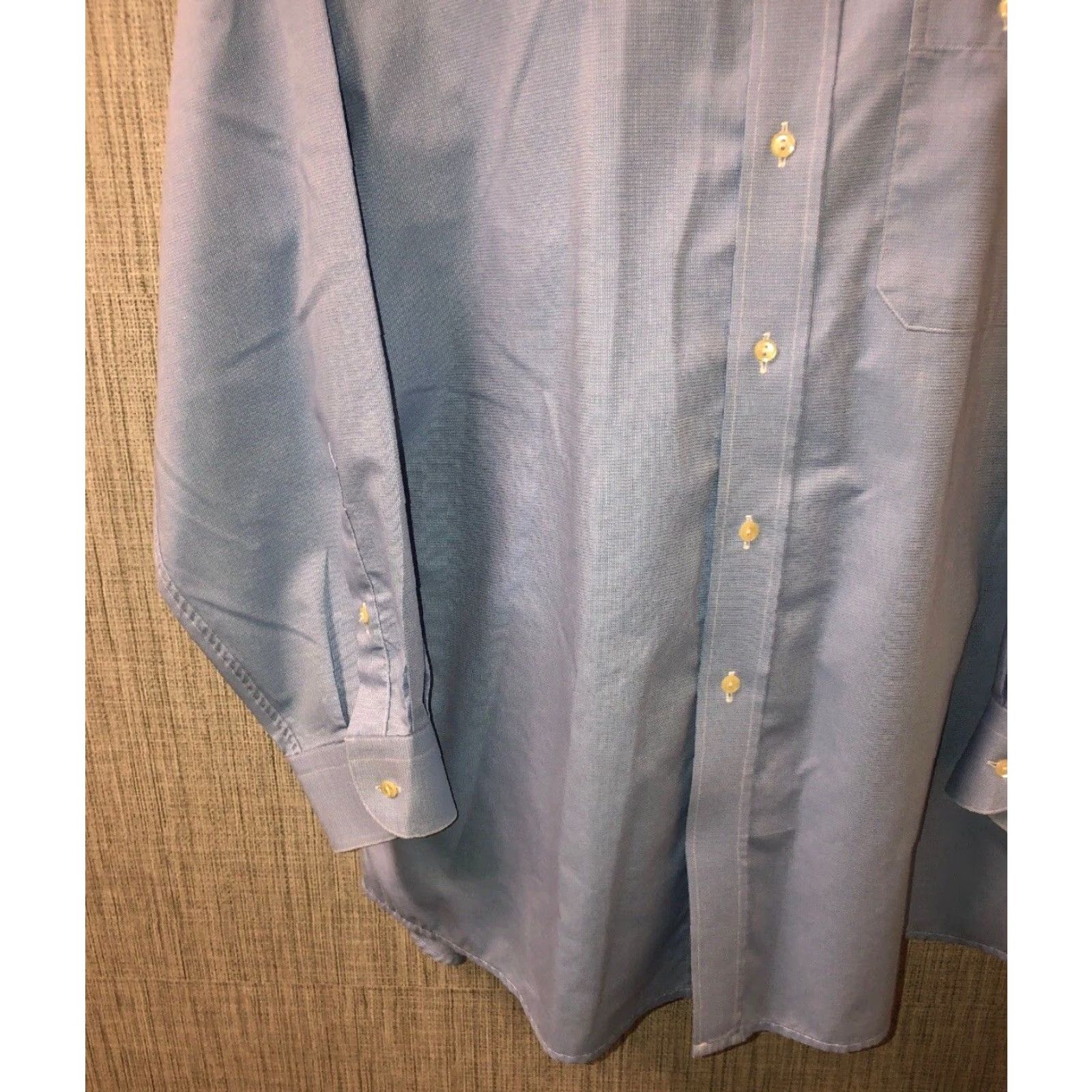 Eton VINTAGE Eton Etastar Shirt Mens Long Sleeve Button-Up 17 1/2 24" Armpit M Blue Mens Size US XL / EU 56 / 4 - 3 Thumbnail