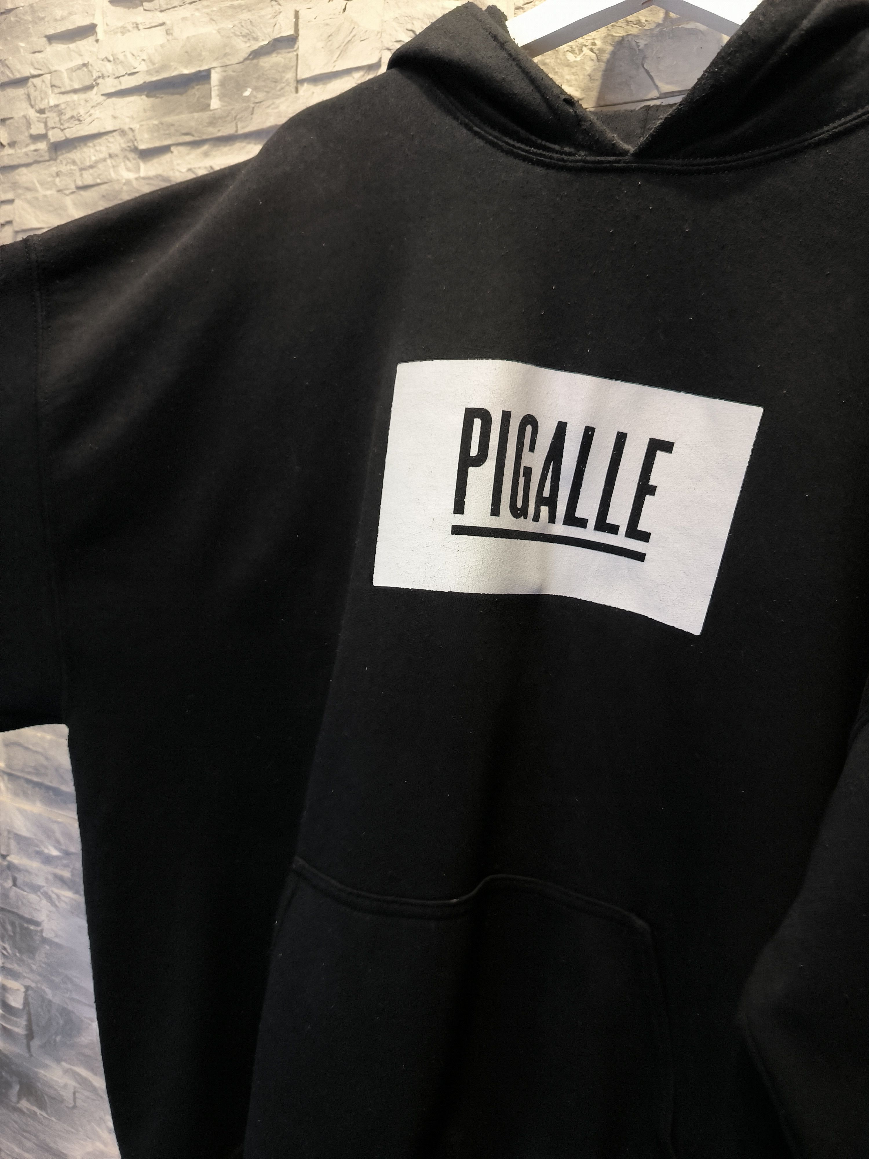 Pigalle Pigalle Black Hoodie Logo Sweatshirt Size US XL / EU 56 / 4 - 3 Thumbnail