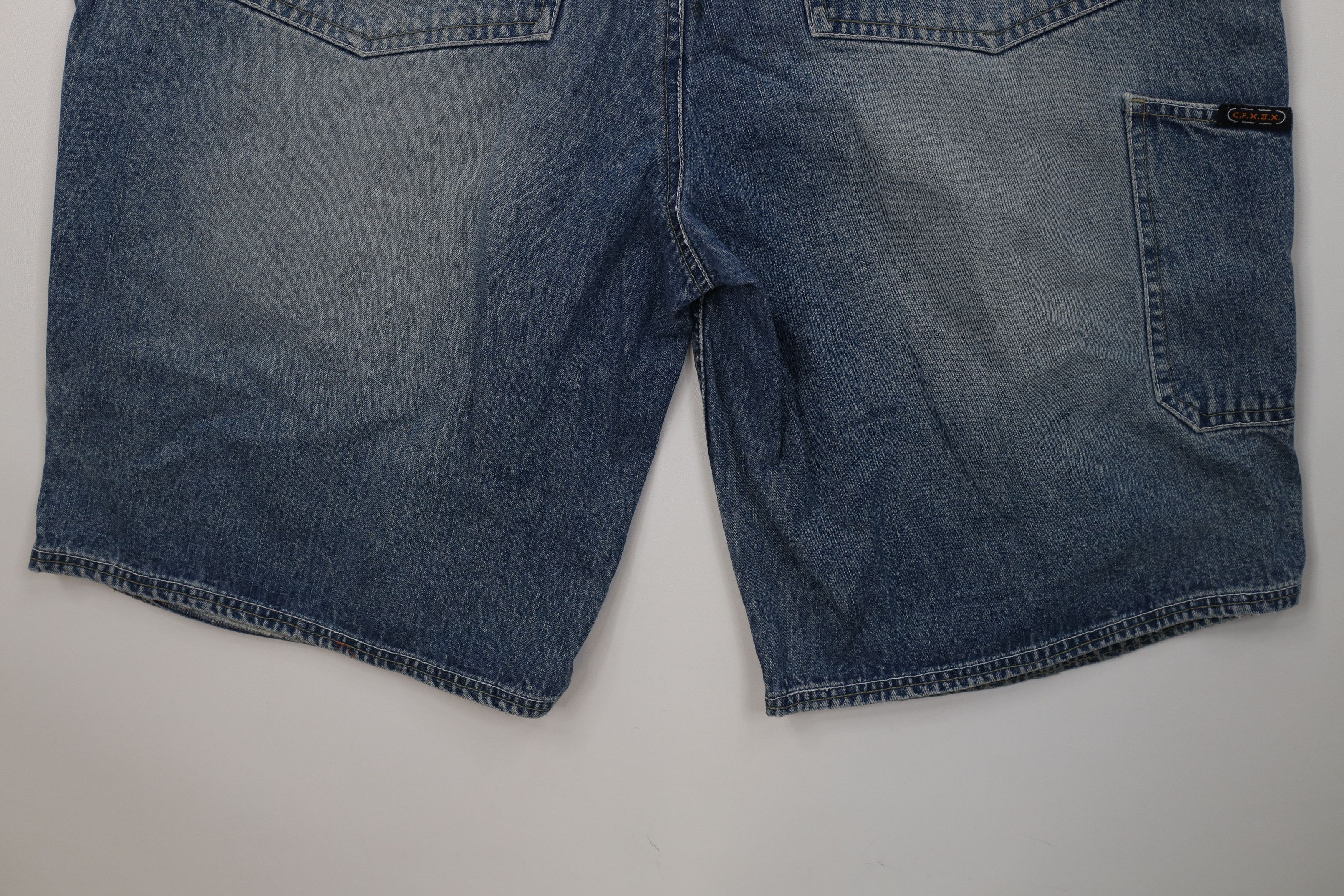 Vintage Vintage 90s Y2K Streetwear Baggy Fit Denim Jean Shorts Blue Size US 34 / EU 50 - 12 Thumbnail