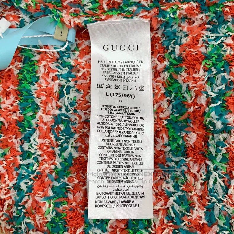 Gucci Gucci Colour block logo jacquard full-print striped cotton Size L / US 10 / IT 46 - 6 Thumbnail